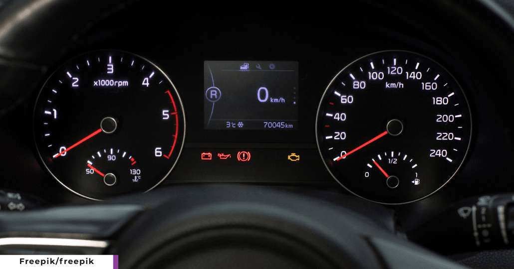 Lampu indikator mobil. (Freepik/freepik)