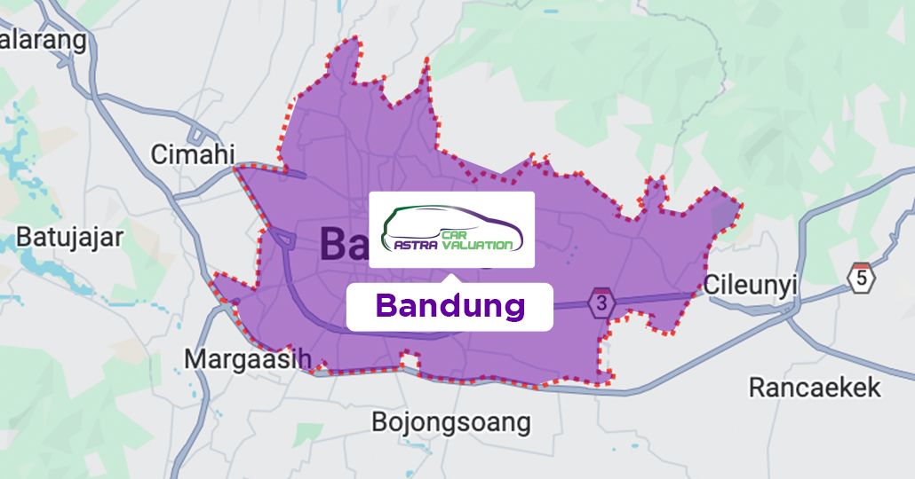 Area layanan inspeksi mobil Bandung. (Astra Car Valuation)